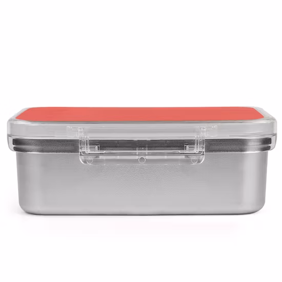 Heavybao novo design de caixa de armazenamento de alimentos em aço inoxidável para escritório escolar