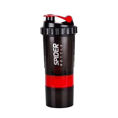 Garrafa de shaker de plástico personalizada 500 ml por atacado para academia